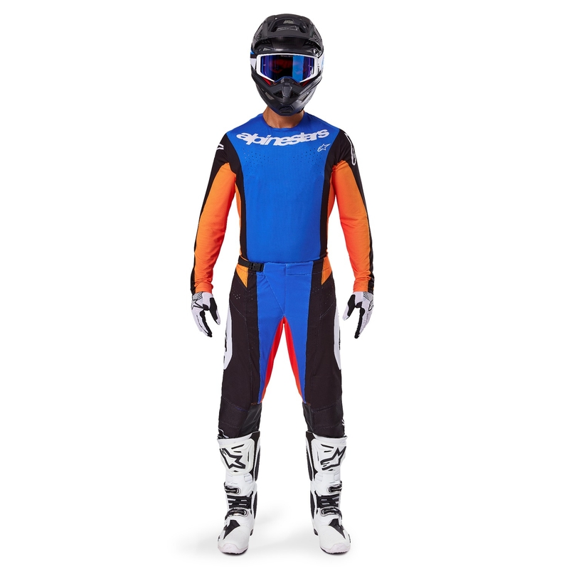 Alpinestars Techstar Melt Motocross Pants Orange and Blue