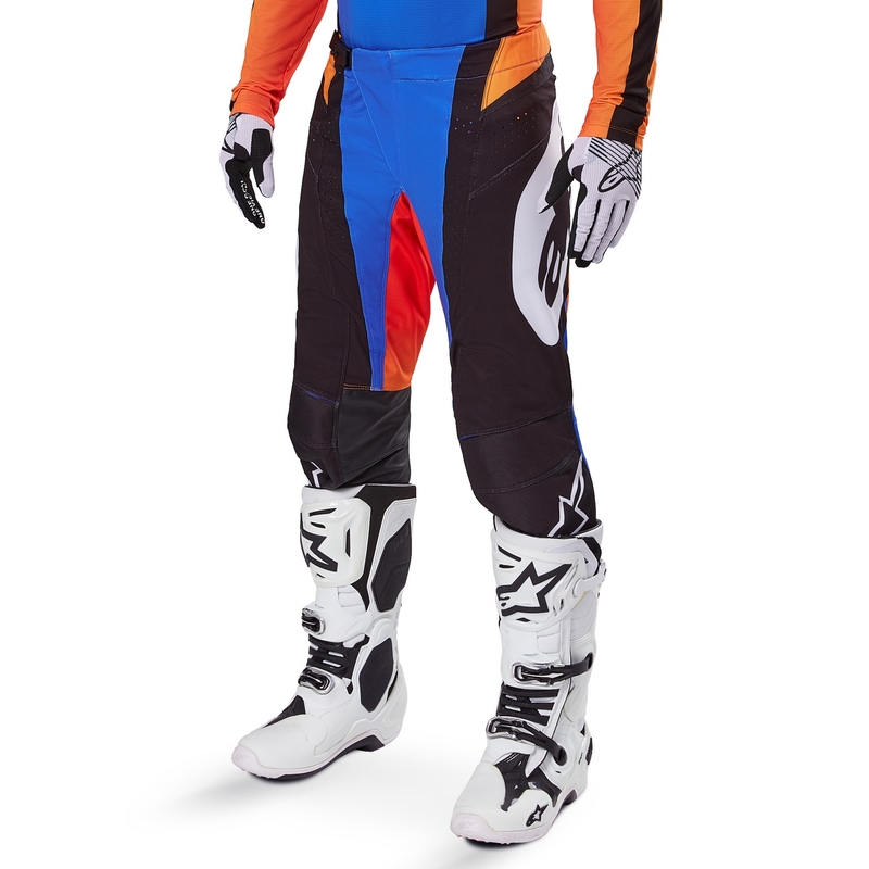 Alpinestars Techstar Melt Motocross Pants Orange and Blue