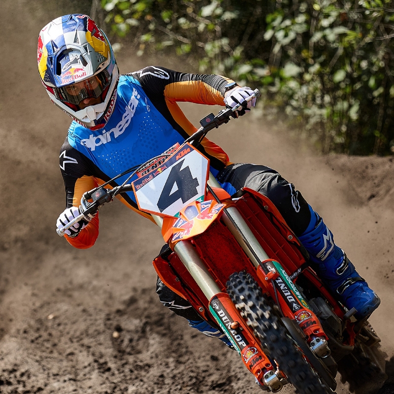 Alpinestars Techstar Melt Motocross Pants Orange and Blue