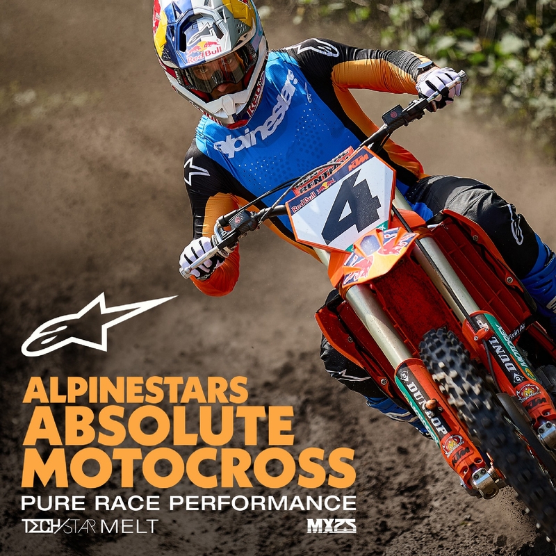Alpinestars Techstar Melt Motocross Pants Orange and Blue