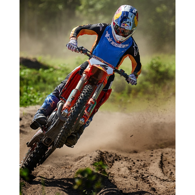 Alpinestars Techstar Melt Motocross Pants Orange and Blue