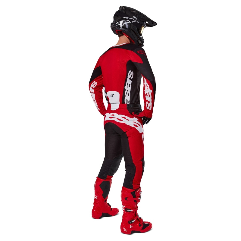 Alpinestars Racer Veil Motocross Pants Black and Red
