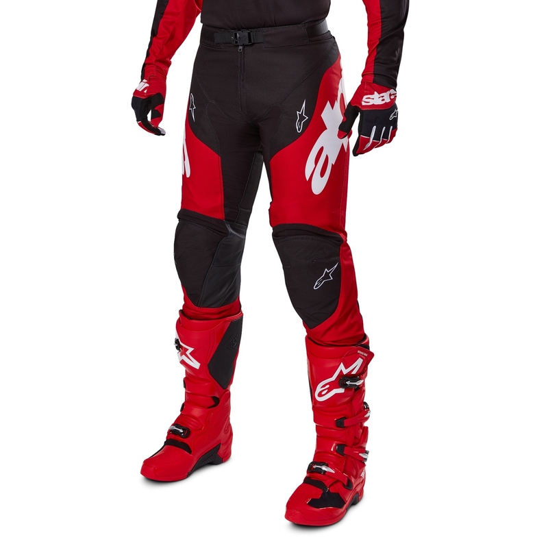 Alpinestars Racer Veil Motocross Pants Black and Red