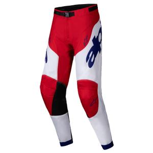 Pantalon de motocross Alpinestars Racer Veil rouge et blanc