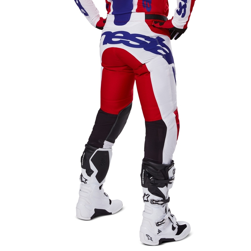 Pantalon de motocross Alpinestars Racer Veil rouge et blanc