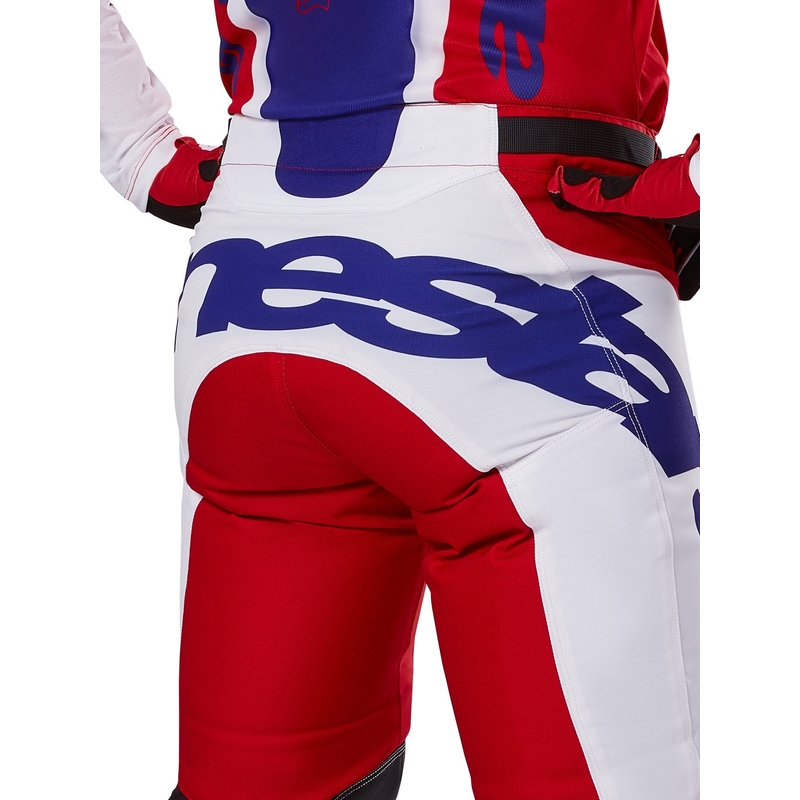 Pantalon de motocross Alpinestars Racer Veil rouge et blanc