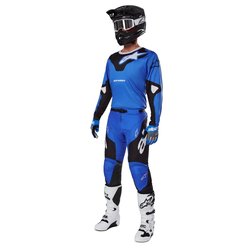 Pantalon de motocross Alpinestars Racer Veil Bleu et Noir