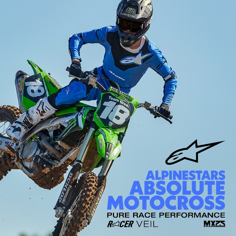 Pantalon de motocross Alpinestars Racer Veil Bleu et Noir