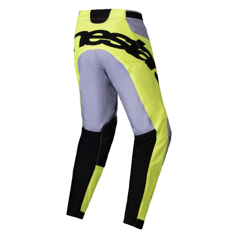 Pantalon de motocross Alpinestars Racer Veil gris-jaune fluo