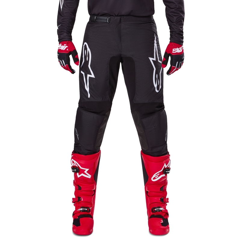 Pantalon de motocross Alpinestars Fluid Haul noir et blanc