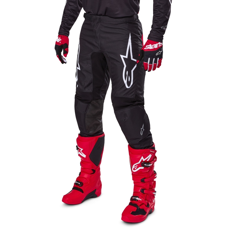 Pantalon de motocross Alpinestars Fluid Haul noir et blanc