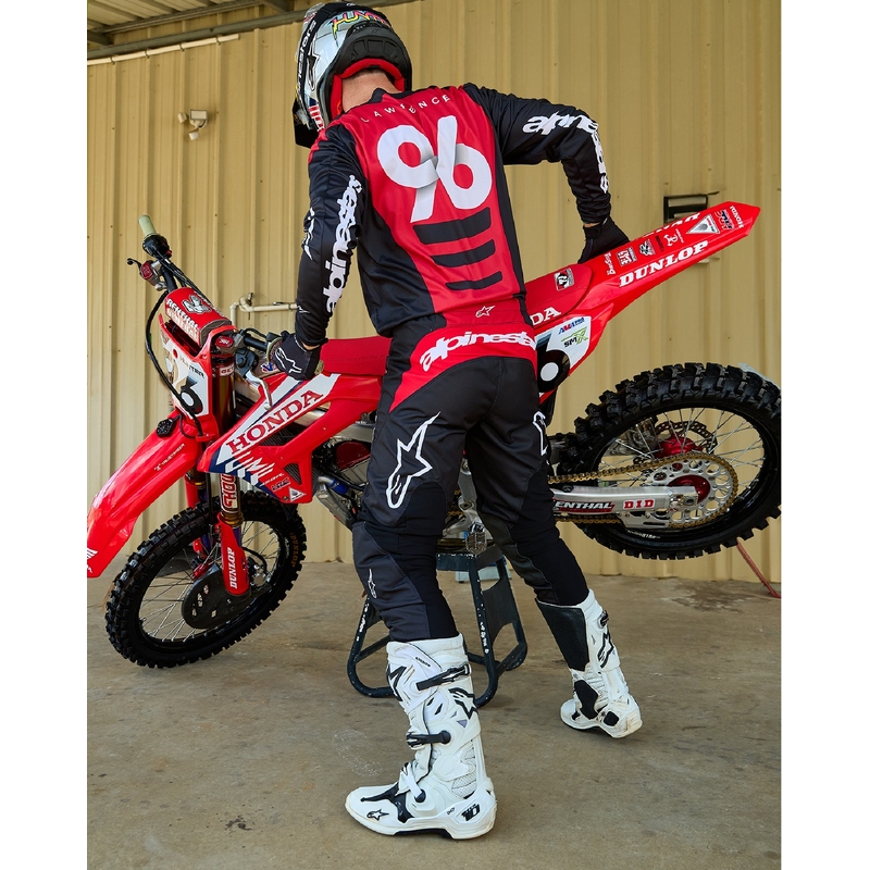 Pantalon de motocross Alpinestars Fluid Haul noir et blanc