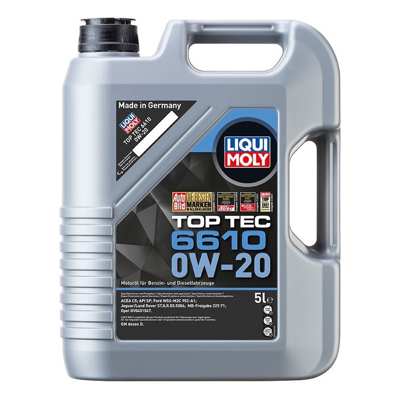 LIQUI MOLY Top Tec 6610 0W-20 Synthetic Motor Oil 5 l