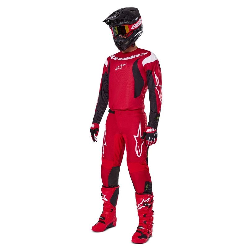 Pantalon de Motocross Alpinestars Fluid Haul Rouge et Noir