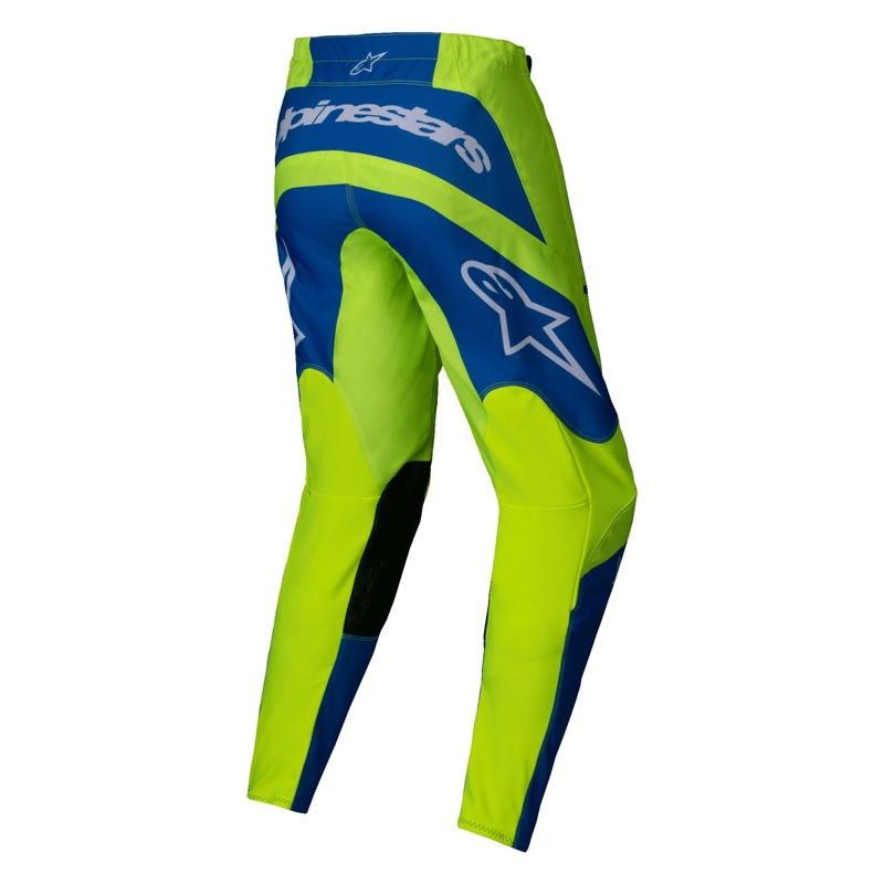 Pantalon de motocross Alpinestars Fluid Haul jaune fluo-bleu
