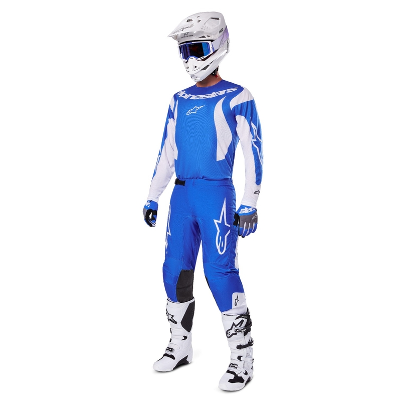 Pantalon de Motocross Alpinestars Fluid Haul Bleu et Blanc