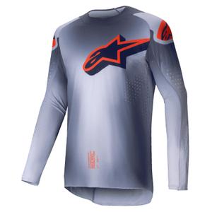 Maillot de motocross Alpinestars Supertech Lipan gris-orange fluo