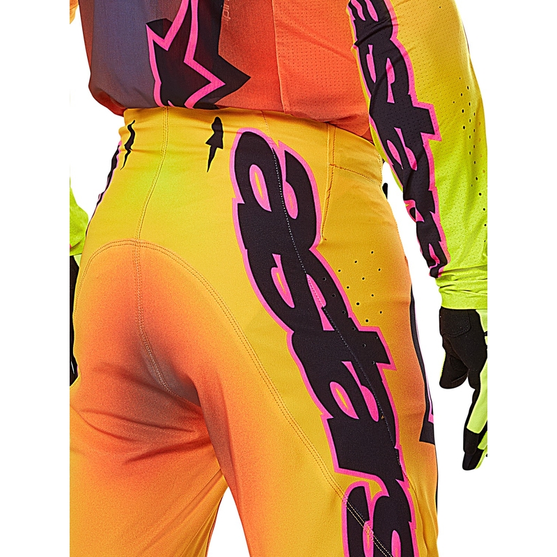 Pantalon de motocross Alpinestars Supertech Lipan jaune et rose
