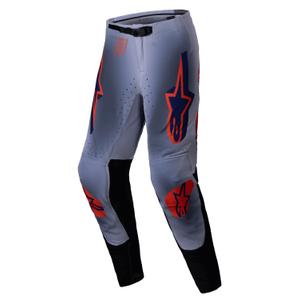 Pantalon de motocross Alpinestars Supertech Lipan gris-orange fluo