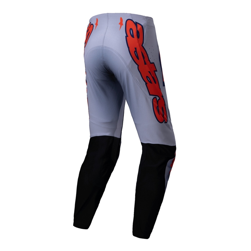 Pantalon de motocross Alpinestars Supertech Lipan gris-orange fluo