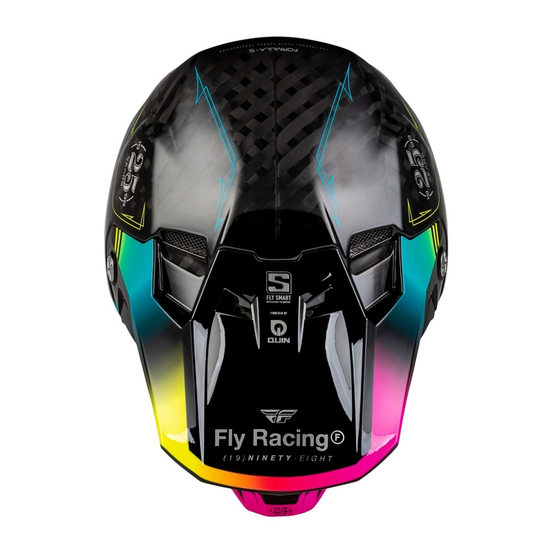 Casque de motocross FLY Racing Formula S noir-bleu