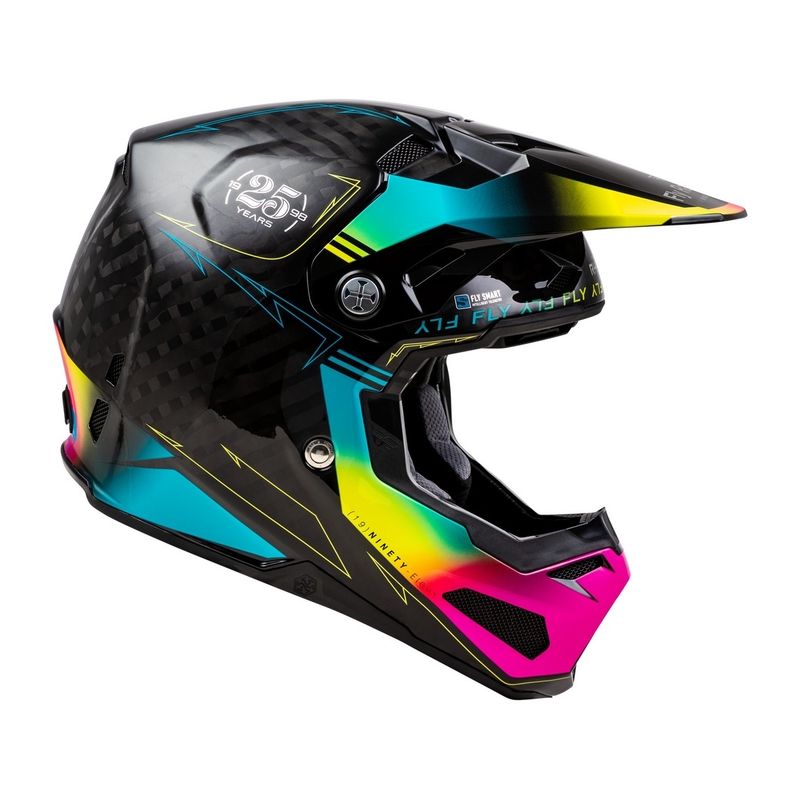 Casque de motocross FLY Racing Formula S noir-bleu