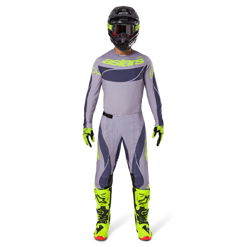Pantalon de motocross Alpinestars Techstar Dreem gris-gris foncé