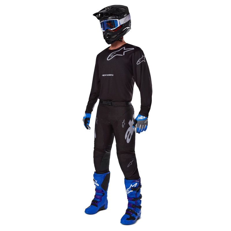 Alpinestars Racer Graphite Motocross Pants Black and Grey
