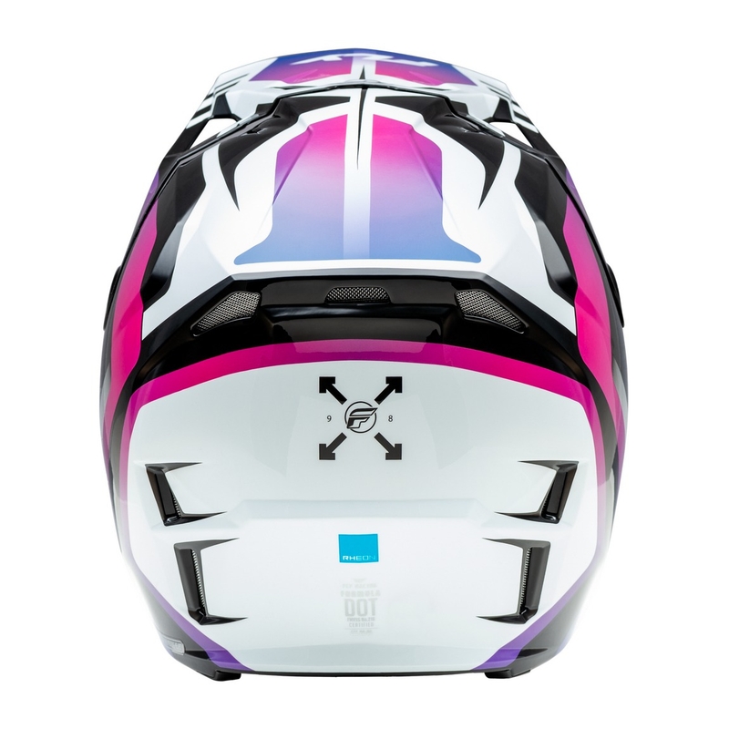 Casque motocross FLY Racing Formula CP blanc-noir-violet