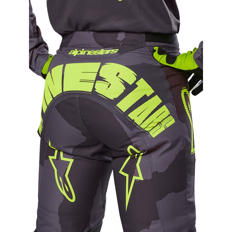 Alpinestars Racer Hollow Motocross Pants dark camo-fluo yellow