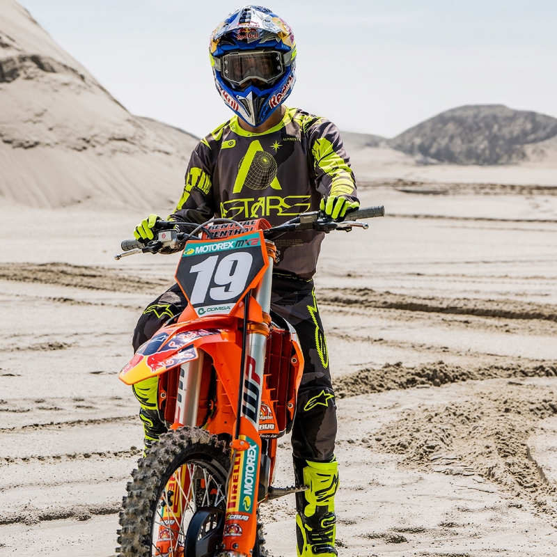 Alpinestars Racer Hollow Motocross Pants dark camo-fluo yellow