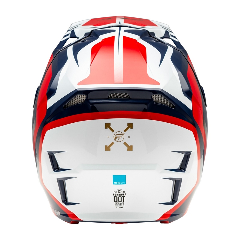 Casque motocross FLY Racing Formula CP rouge-blanc-bleu