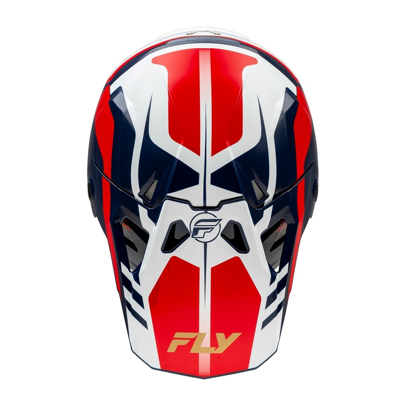 Casque motocross FLY Racing Formula CP rouge-blanc-bleu