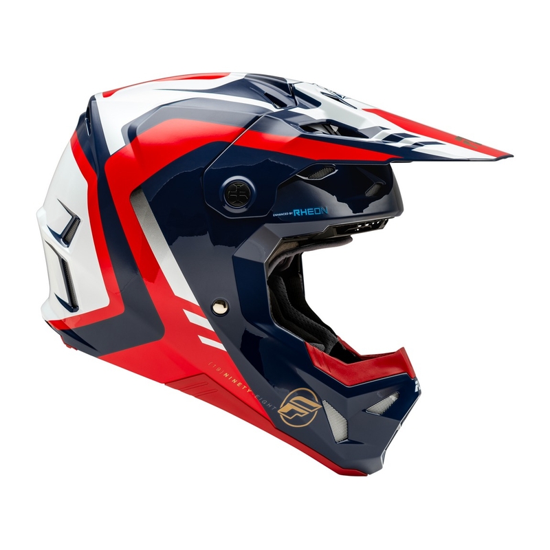 Casque motocross FLY Racing Formula CP rouge-blanc-bleu