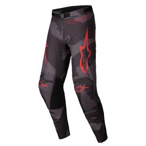Alpinestars Racer Hollow Motocross Pants grey camo-fluo orange