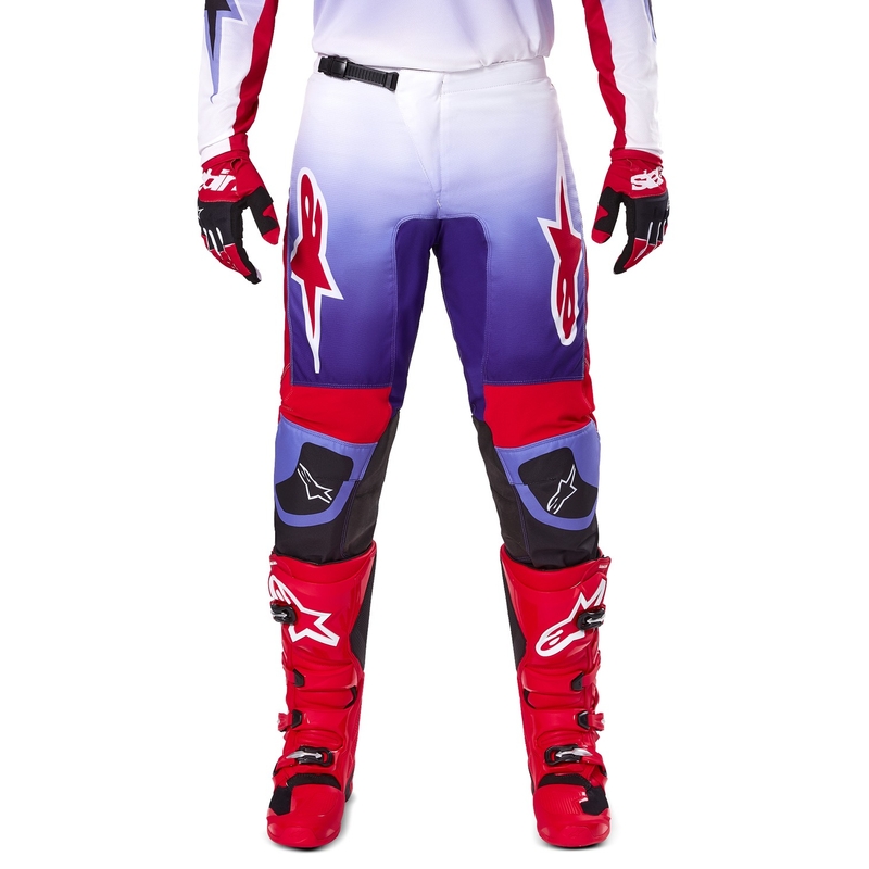 Pantalon de motocross Alpinestars Fluid Wurx violet-rouge