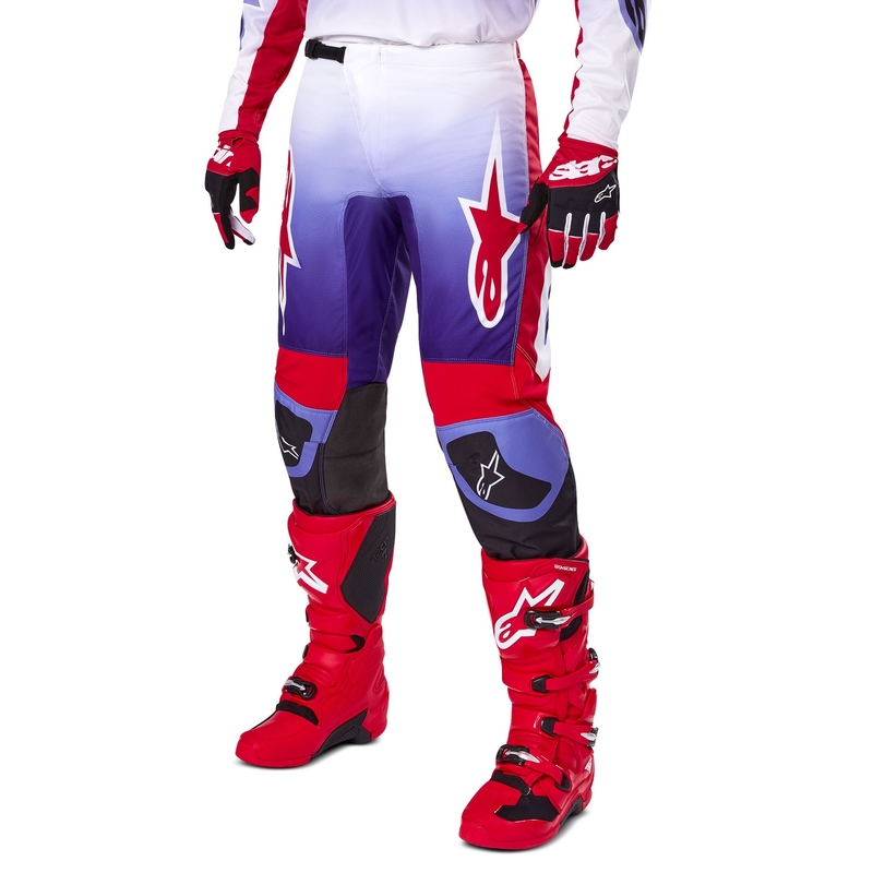 Pantalon de motocross Alpinestars Fluid Wurx violet-rouge
