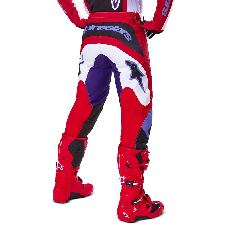 Pantalon de motocross Alpinestars Fluid Wurx violet-rouge
