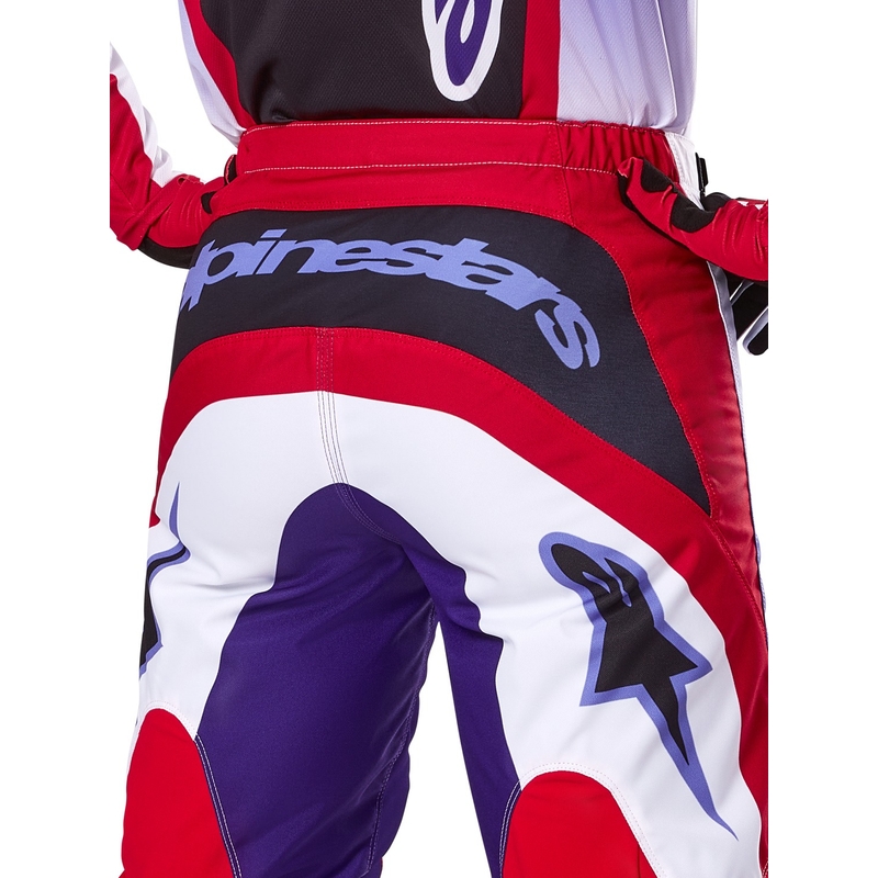 Pantalon de motocross Alpinestars Fluid Wurx violet-rouge