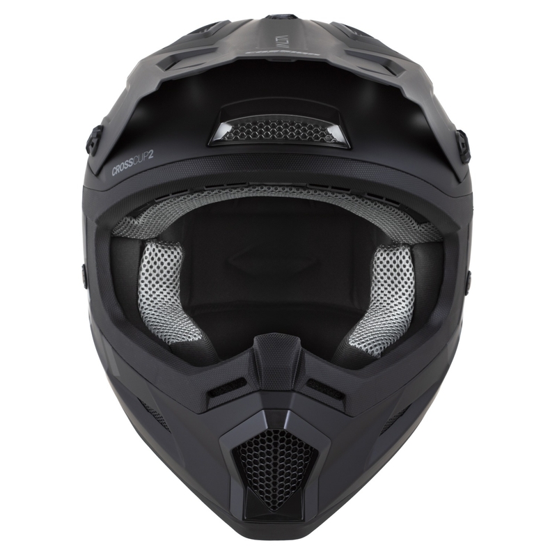 Casque de motocross Cassida Cross Cup 2 Alta noir mat-gris