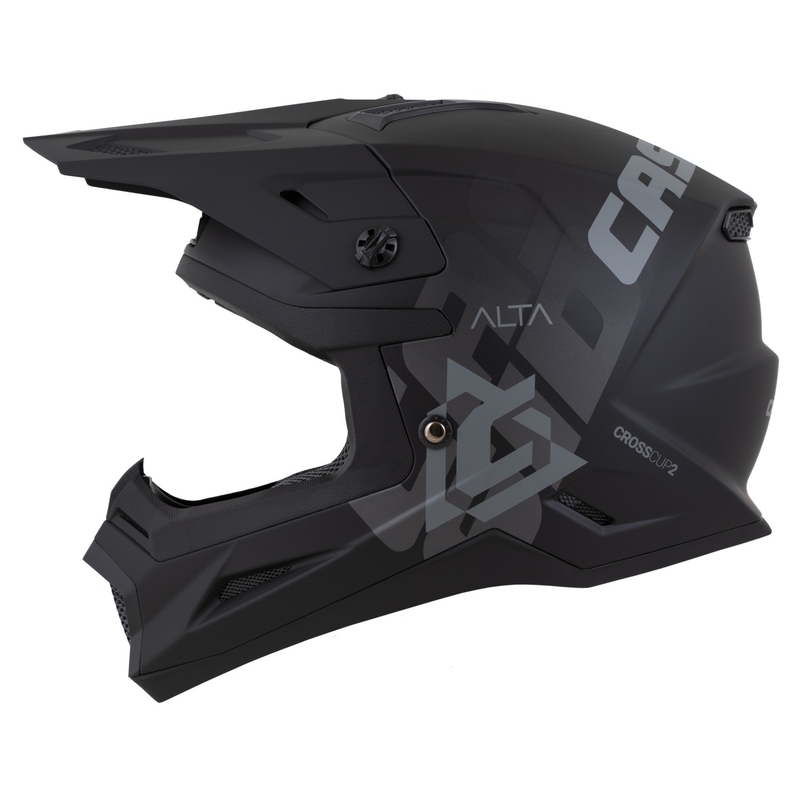 Casque de motocross Cassida Cross Cup 2 Alta noir mat-gris