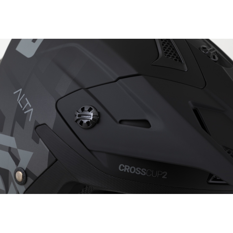 Casque de motocross Cassida Cross Cup 2 Alta noir mat-gris