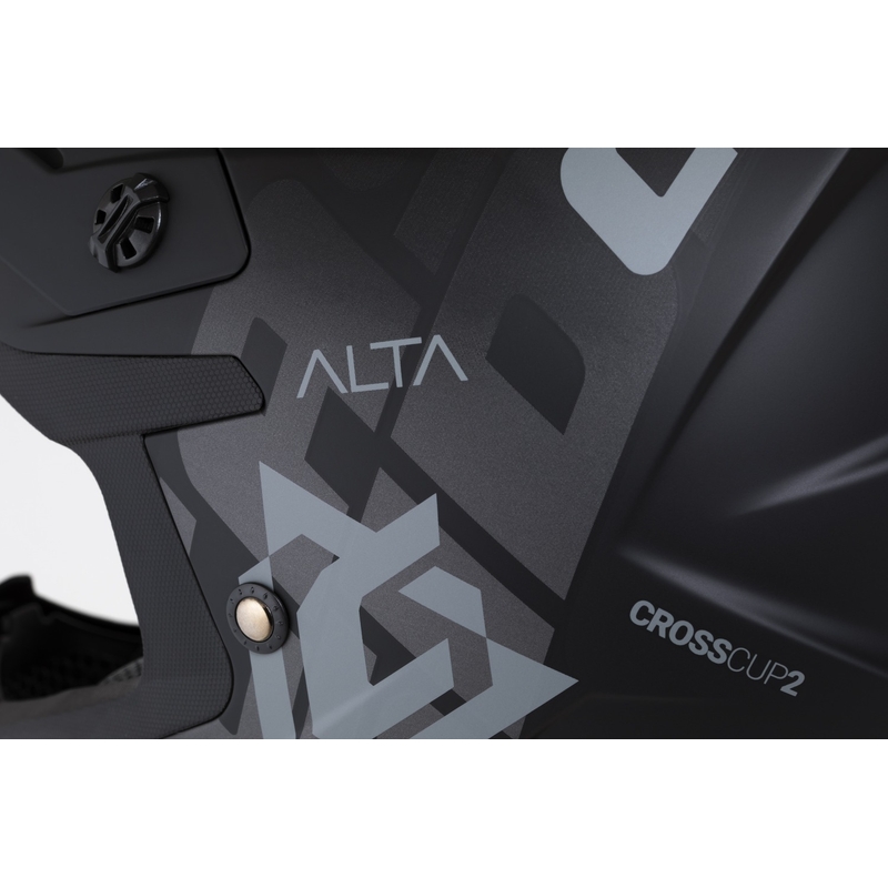 Casque de motocross Cassida Cross Cup 2 Alta noir mat-gris