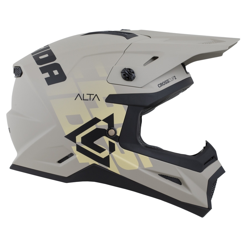 Casque de motocross Cassida Cross Cup 2 Alta gris sable mat