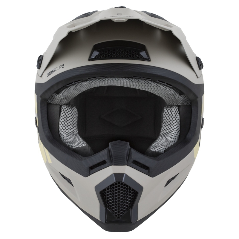 Casque de motocross Cassida Cross Cup 2 Alta gris sable mat