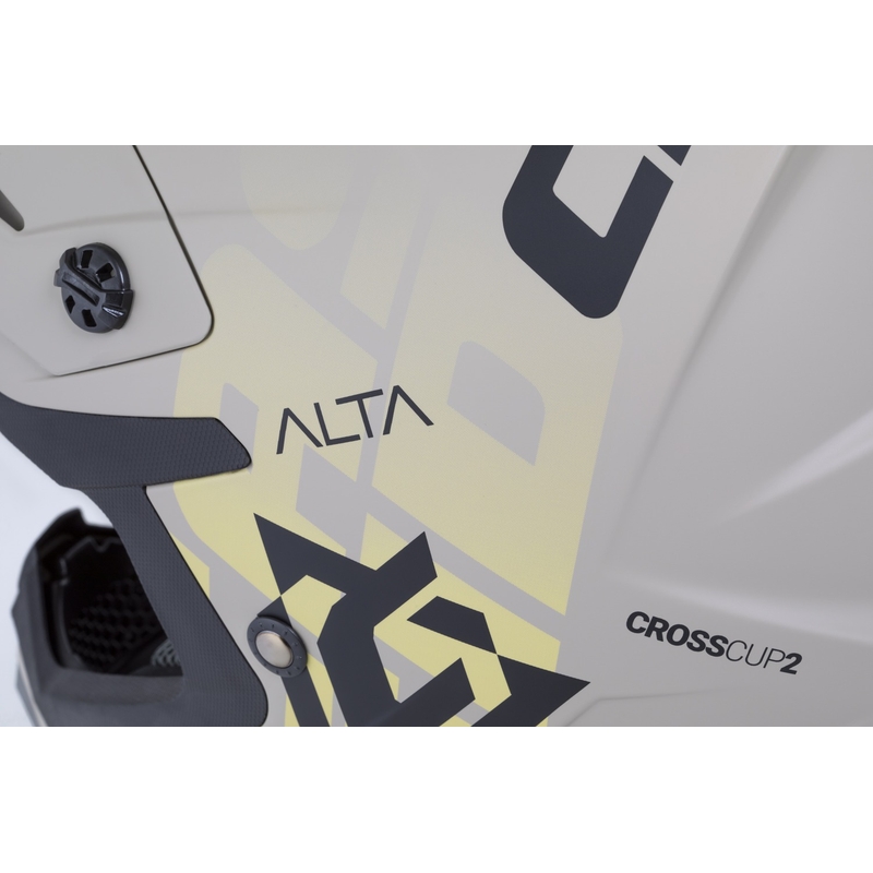 Casque de motocross Cassida Cross Cup 2 Alta gris sable mat
