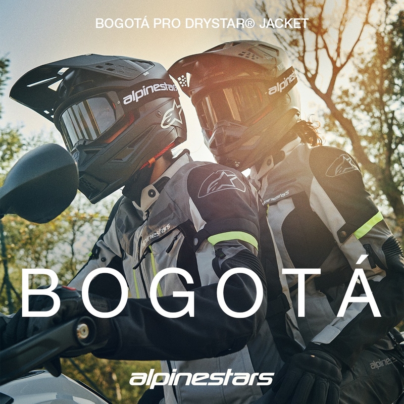 Blouson moto Alpinestars Bogota PRO Drystar vert-noir