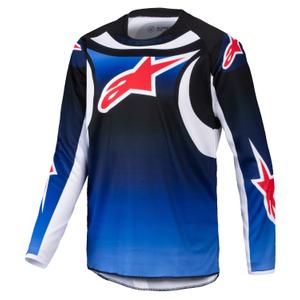 Maillot motocross enfant Alpinestars Racer Wurx bleu-noir