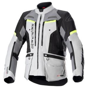 Veste moto Alpinestars Bogota PRO Drystar 2025 gris-noir-jaune fluo