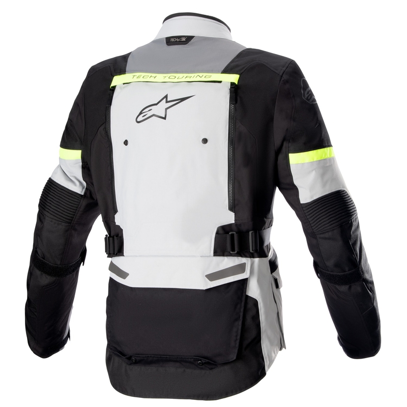 Blouson moto Alpinestars Bogota PRO Drystar gris-noir-jaune fluo